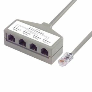 ISDN Splitter and Cable, 5 RJ45 (8x8) 2 Wire