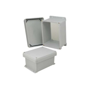 NBC080604-KIT01_500x500_View1.jpg 8x6x4 Inch UL® Listed Weatherproof NEMA 4X Enclosure w/Non-Metallic Mounting Plate, Corner Screws