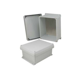 10x8x5 Inch UL® Listed Weatherproof NEMA 4X Enclosure w/Aluminum Mounting Plate, Corner Screws
