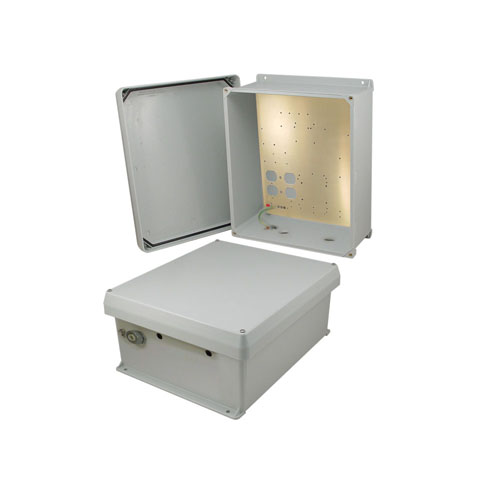 14x12x6 Inch Weatherproof NEMA Enclosure with Mounting Plate - Imagen 8