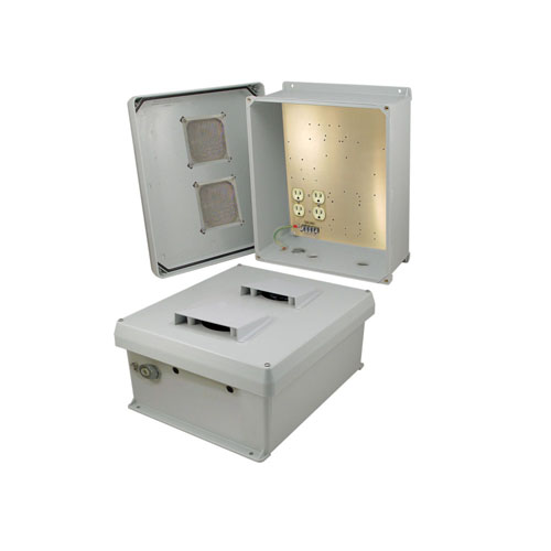 14x12x6 Inch 120 VAC Vented Weatherproof Enclosure