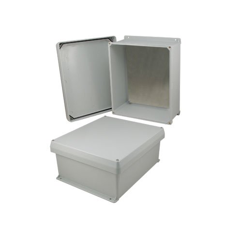 14x12x6 Inch Weatherproof NEMA Enclosure with Mounting Plate - Imagen 6