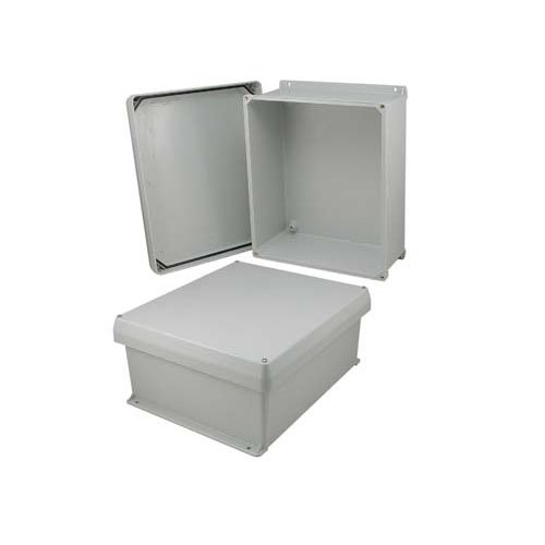 14x12x6" UL® Listed Weatherproof NEMA 4X Enclosure, Non-Metal Mount Plate, Non-Metallic Hinges - Imagen 5