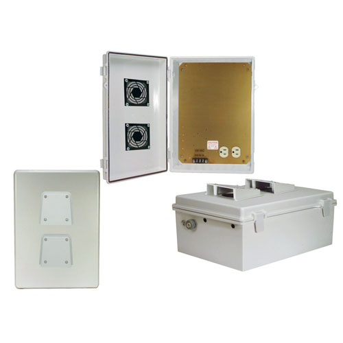 14x10x6 Inch 120 VAC ABS Vented Weatherproof Enclosure