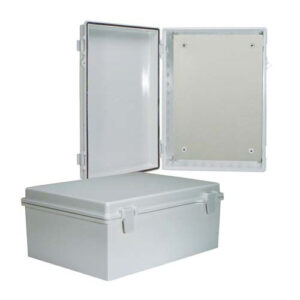 NBE141006-KIT01_500x500_View1.jpg 14x10x6 Inch Weatherproof ABS Light-Weight Enclosure with Blank Starboard Mounting Plate