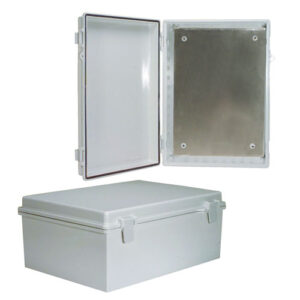 NBE141006-KIT_500x500_View1.jpg 14x10x6 Inch Weatherproof ABS Light-Weight Enclosure with Blank Aluminum Mounting Plate