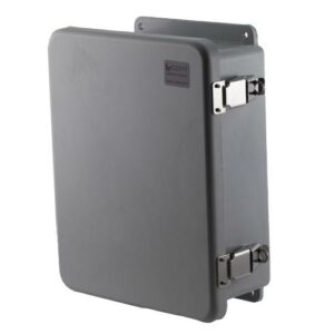 10x08x04" UL Listed Fiberglass Reinf Polyester FRP Weatherproof Outdoor IP66 NEMA 4 Enclosure
