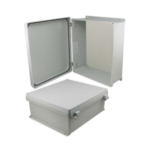 NBN161406-KIT01_500x500_View1.jpg 16x14x6 Inch UL® Listed Weatherproof NEMA 4X Enclosure, Non-Metal Mount Plate, Non-Metallic Hinges