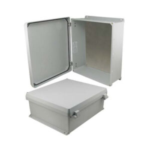 NBN161406-KIT_500x500_View1.jpg 16x14x6 Inch UL® Listed Weatherproof NEMA 4X Enclosure w/Aluminum Mount Plate, Non-Metallic Hinges