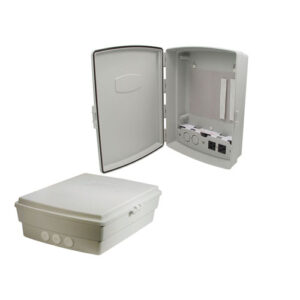14x10x4 Inch 120 VAC Weatherproof Enclosure with Hook & Loop Mounting