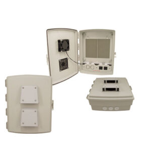 14x10x4 Inch 120 VAC OUTDOOR Weatherproof Enclosure with Cooling Fan