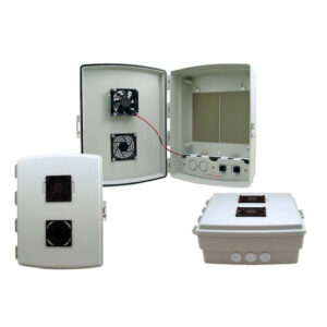 14x10x4 Inch Vented INDOOR Enclosure with PoE interface and Cooling Fan