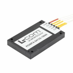 PDWFA-04132-19NN_500x500_View1-2.jpg Passive DWDM, Ruggedized Field Cassette OADM, 4 Ch 100 GHz (ch36-39) 1.0m 900um buffer fiber leads