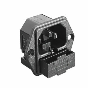 3 Pole Flange Mount Fused IEC inlet connector