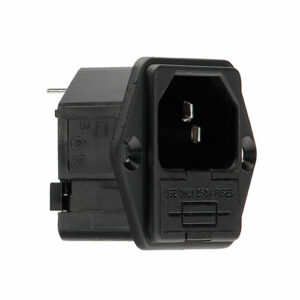 3 Pole Flange Mount Fused IEC inlet connector