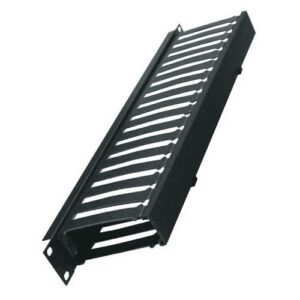 Plastic Finger Horizontal Cable Manager, 1 Space, 4" Depth