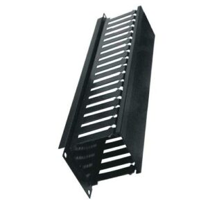 Plastic Finger Horizontal Cable Manager, 2 Space, 3" Depth