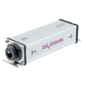 PoE Extender, 1-Port, Gigabit 10/100/1000 Mbps, IEEE 802.at or IEEE 802.af, Up to 100 meter Extension, IP65 Metal Outdoor Water Resistant
