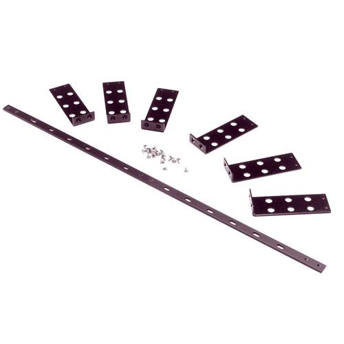 3.5" x 19" Panel (Black), 32 RCA Couplers - Imagen 3