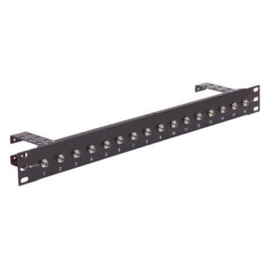 1.75" Panel, 16 FC Ceramic Couplers w/ Cable Minder