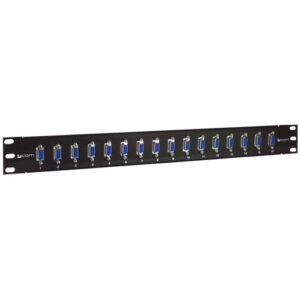 1.75" x 19" Panels with 16 DB9 Female / Female Couplers