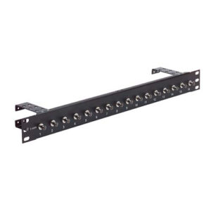 1.75" Panel, 16 ST Ceramic Couplers w/ Cable Minder