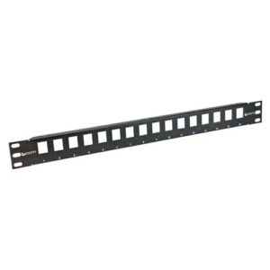 1.75"x19" (1U) 16 Port Keystone Slots Panel