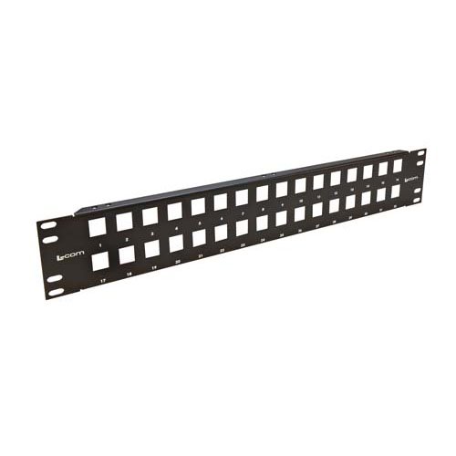 3.50"x19" Panel Kit with 32 RJ45 (8x8) Keystone Jacks - Imagen 7