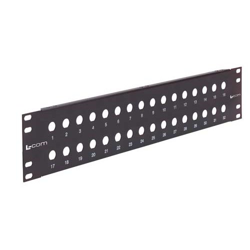 3.50" Panel (Black), 32 0.5" D-Holes