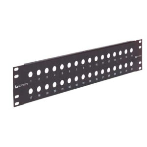 1.75" Blank Rack Panel Accepts 24  Duplex SC or Quad LC Couplers