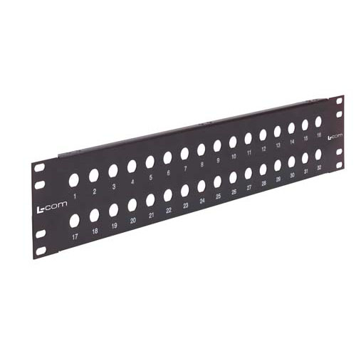 1.75" Blank Rack Panel Accepts 24 Duplex SC or Quad LC Couplers