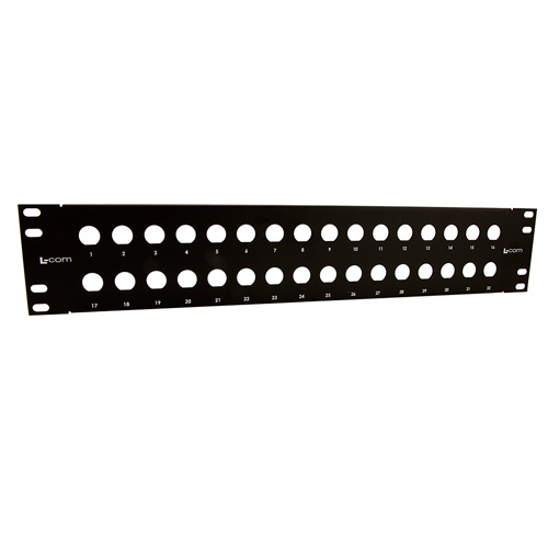 3.50" Panel (Black), 32 0.630" D-Holes