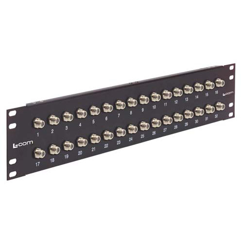 3.5" x 19" Panel (Black), 32 F Coupler