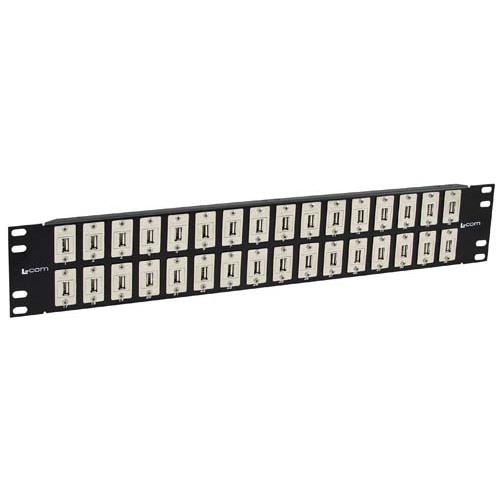 3.50" 32 Port Panel USB A/A Keystone Style Coupler, Shielded - Imagen 6