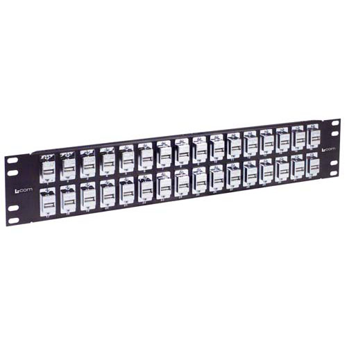 3.50" 32 Port Panel USB A/A Keystone Style Coupler, Shielded - Imagen 4