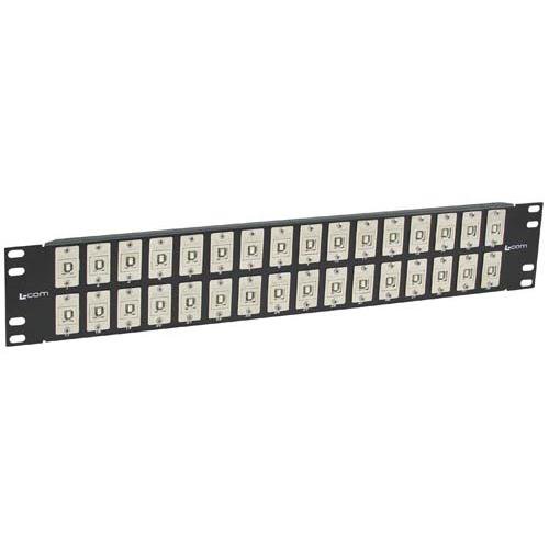 3.50" 32 Port Panel USB B/A Keystone Style Coupler, Shielded - Imagen 6
