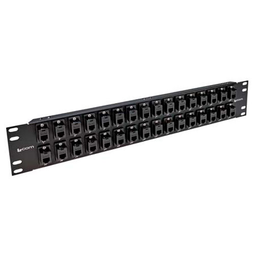 3.50"x19" Panel Kit with 32 RJ12 (6x6) Keystone Jacks - Imagen 4