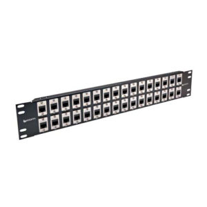 3.5" x 19" Panel, 32 Cat 3 Couplers