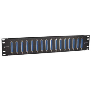 3.50" x 19" Panel, 16 DB37 Female / Female Couplers