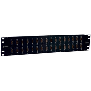 3.50" x 19" HDMI Patch Panel, 32 HDMI Female / Female Couplers
