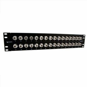3.5" (2U) Panel, 32 N-type 50 Ohm Couplers installed with cable management brackets included