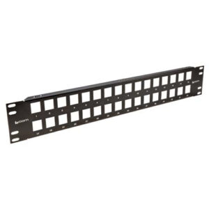3.5"x19" (2U)  32 Port Keystone Slots Panel