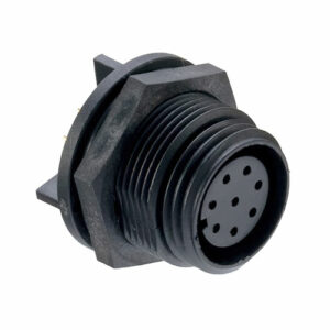 Bulgin Rear Panel/PCB Mount Connector PX0413 Series 8-Contact, Socket, Polyamide, 125 V