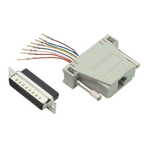Modular Adapter, DB25 Male / RJ45 (8x8) Jack
