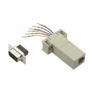 Modular Adapter, DB9 Male / RJ12 (6x6) Jack Slotted Screws