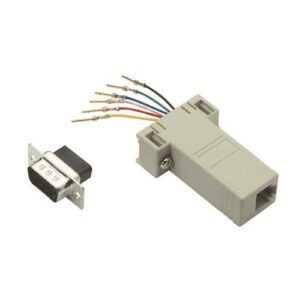 Modular Adapter, DB9 Male / RJ12 (6x6) Jack 50µ Gold