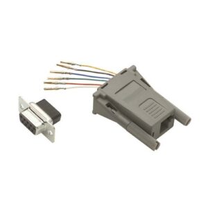 Modular Adapter, DB9 Female / MMJ (6x6) Jack 50µ Gold