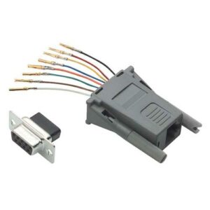 Modular Adapter, DB9 Female / RJ45 (8x8) Jack 50µ Gold
