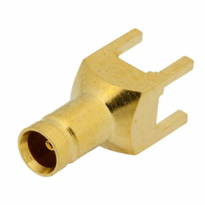 1.0/2.3 Jack Connector Solder Attachment Thru Hole PCB, .200 inch x .055 inch Hole Spacing