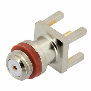 10-32 Female Connector Solder Attachment Thru Hole PCB, .200 inch x .067 inch Hole Spacing